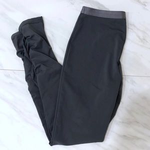 FP Movement Gray Gathered Ruched Ankle Leggings